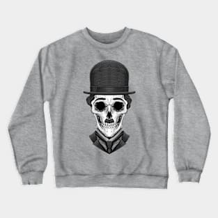 Chaplin skull artwork Crewneck Sweatshirt